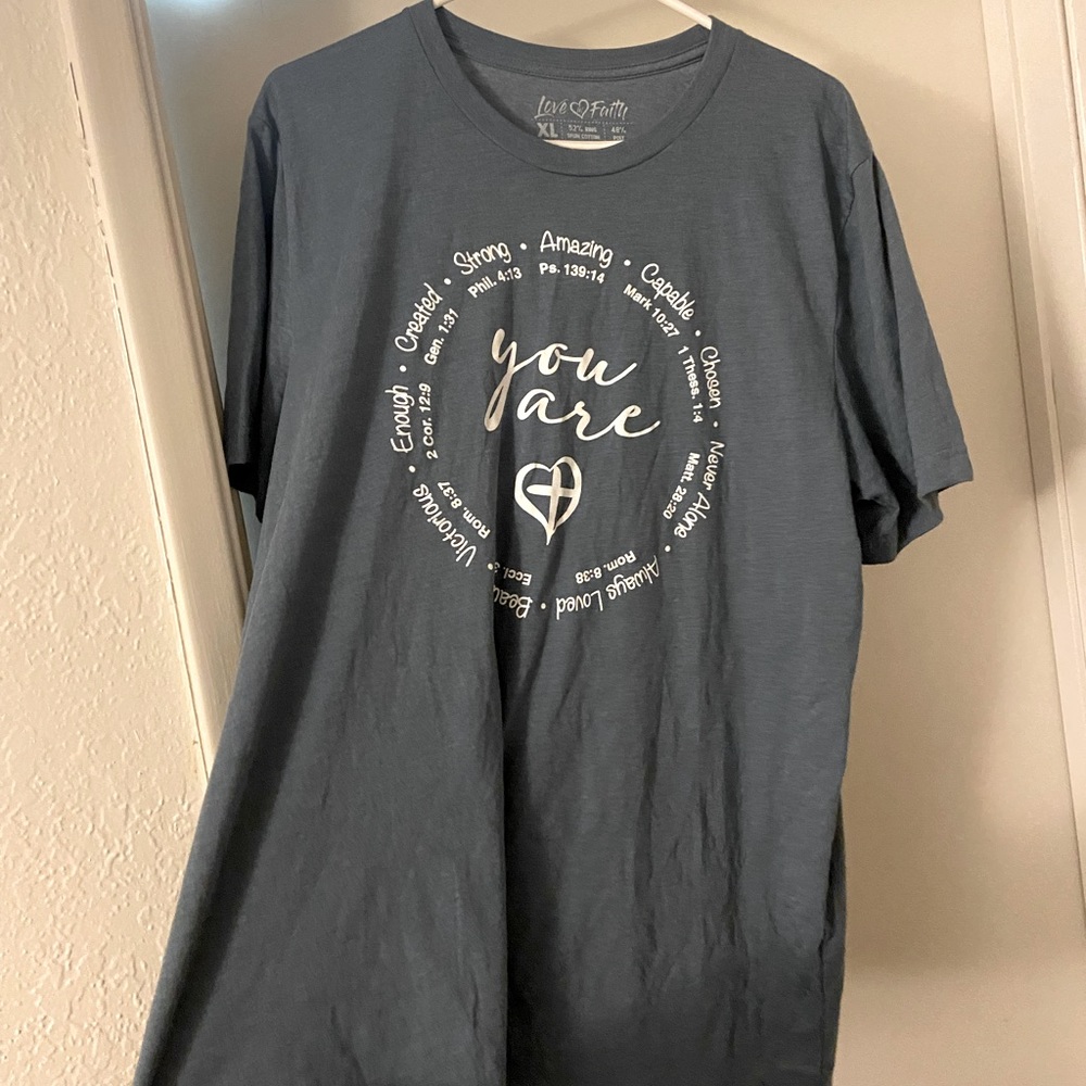 Blue/Grey Christian Shirt